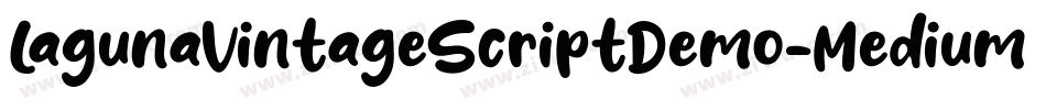 LagunaVintageScriptDemo-Medium字体转换