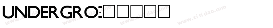 UNDERGRO字体转换