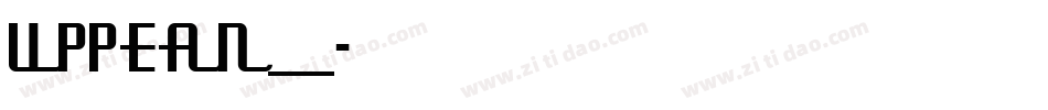 UPPEAN__字体转换