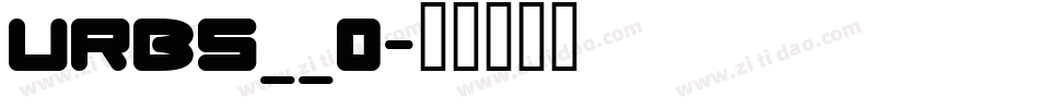 URBS__0字体转换