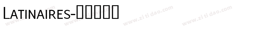 Latinaires字体转换