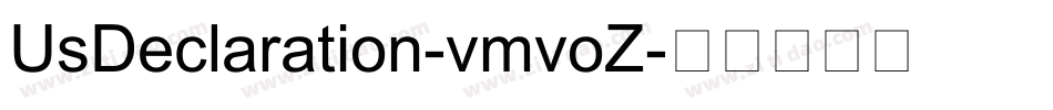 UsDeclaration-vmvoZ字体转换