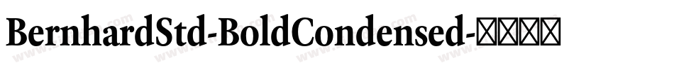 BernhardStd-BoldCondensed字体转换