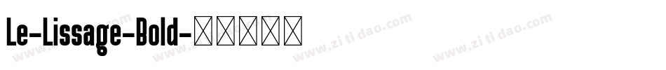 Le-Lissage-Bold字体转换