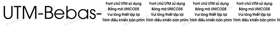UTM-Bebas字体转换