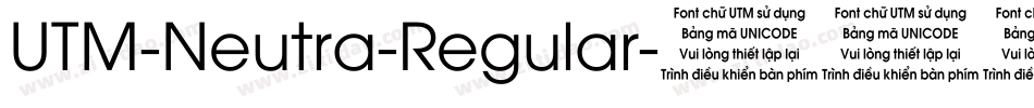 UTM-Neutra-Regular字体转换
