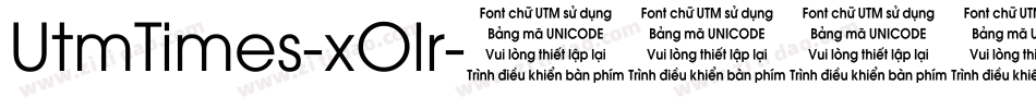 UtmTimes-xOlr字体转换