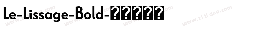 Le-Lissage-Bold字体转换