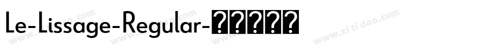 Le-Lissage-Regular字体转换