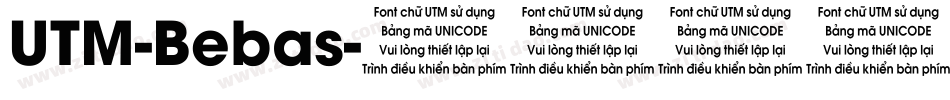 UTM-Bebas字体转换