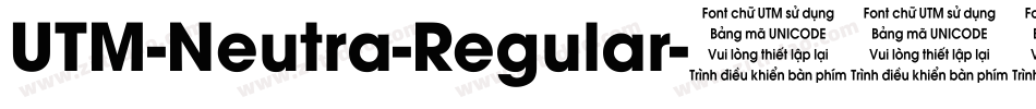 UTM-Neutra-Regular字体转换