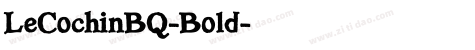 LeCochinBQ-Bold字体转换