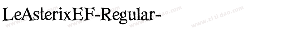 LeAsterixEF-Regular字体转换