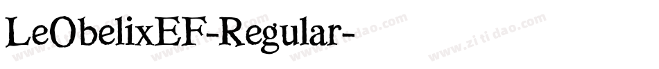 LeObelixEF-Regular字体转换