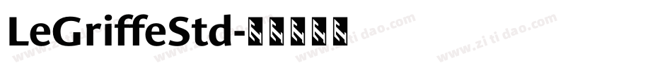LeGriffeStd字体转换