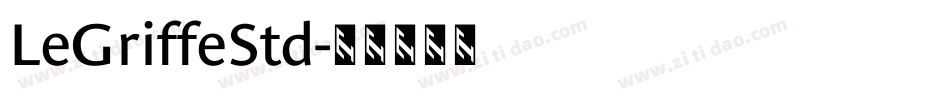 LeGriffeStd字体转换