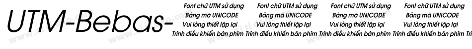 UTM-Bebas字体转换