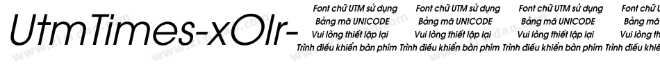 UtmTimes-xOlr字体转换