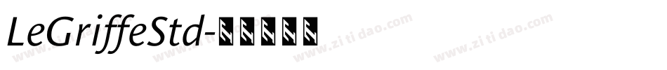 LeGriffeStd字体转换