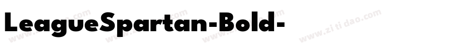 LeagueSpartan-Bold字体转换