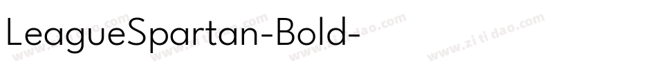 LeagueSpartan-Bold字体转换