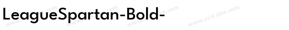 LeagueSpartan-Bold字体转换