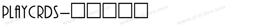 PLAYCRDS字体转换