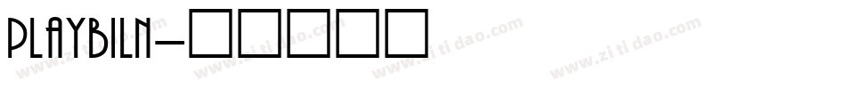 Playbiln字体转换