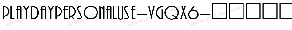 PlaydayPersonaluse-VGqX6字体转换