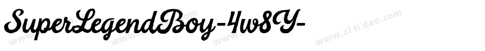 SuperLegendBoy-4w8Y字体转换