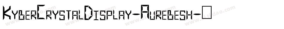 KyberCrystalDisplay-Aurebesh字体转换