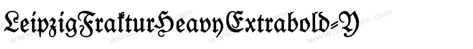 LeipzigFrakturHeavyExtrabold-YM2j字体转换