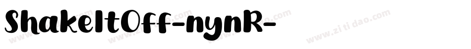 ShakeItOff-nynR字体转换
