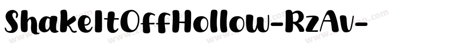 ShakeItOffHollow-RzAv字体转换