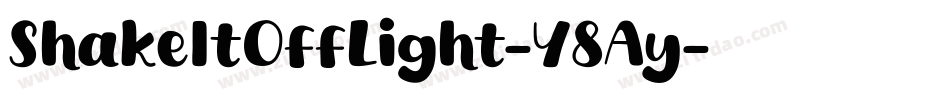 ShakeItOffLight-Y8Ay字体转换