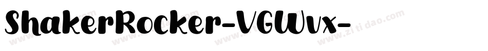 ShakerRocker-VGWvx字体转换