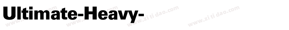 Ultimate-Heavy字体转换