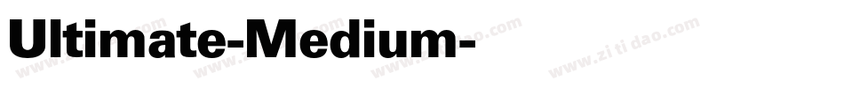 Ultimate-Medium字体转换