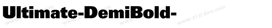Ultimate-DemiBold字体转换