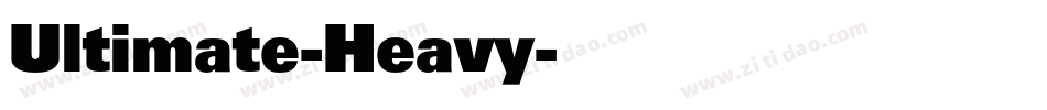 Ultimate-Heavy字体转换