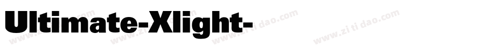 Ultimate-Xlight字体转换