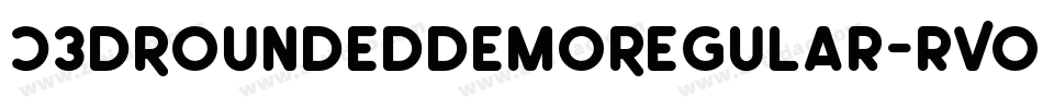 C3dRoundedDemoRegular-rVoO字体转换