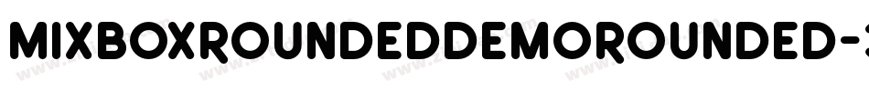 MixboxRoundedDemoRounded-3zlv3字体转换