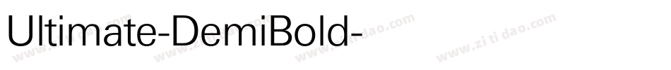 Ultimate-DemiBold字体转换