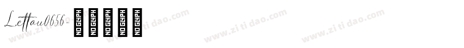 Lettau0656字体转换