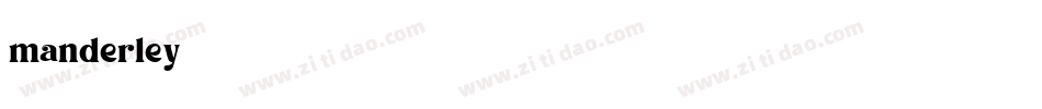 manderley字体转换