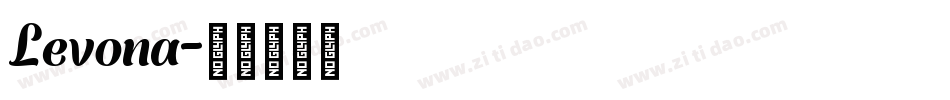 Levona字体转换