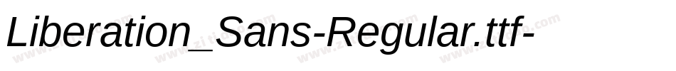 Liberation_Sans-Regular.ttf字体转换