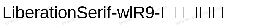 LiberationSerif-wlR9字体转换
