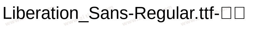 Liberation_Sans-Regular.ttf字体转换